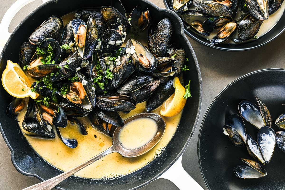 Steamed Mussels